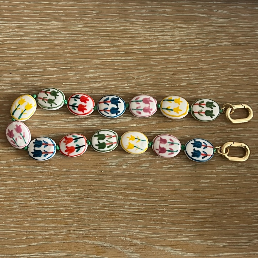 Clare V Multi Flower Porcelain Strap